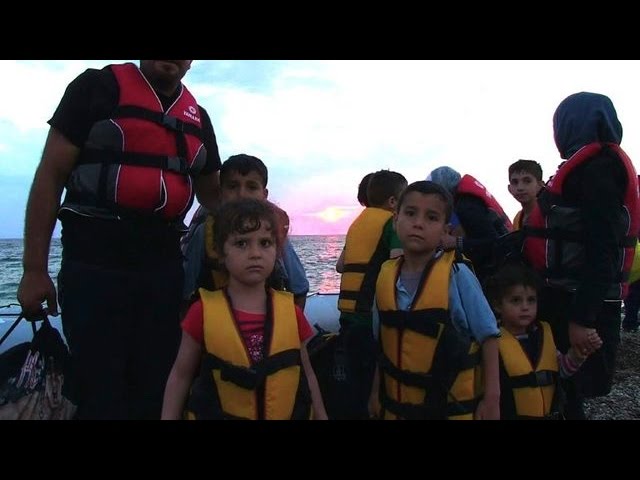 Flüchtlingsansturm auf griechische Insel Lesbos