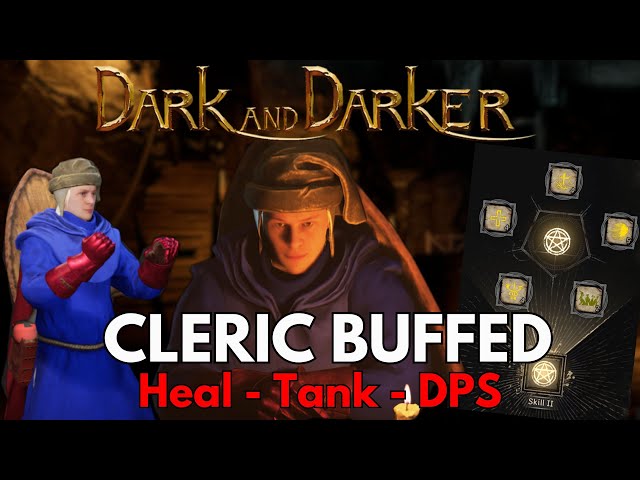 Cleric Is The Strongest Class In Dark And Darker... | Buffed Solo Cleric Takes On Everyone
