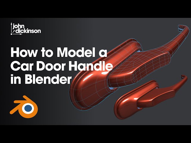 How to Model a Car Door Handle in Blender