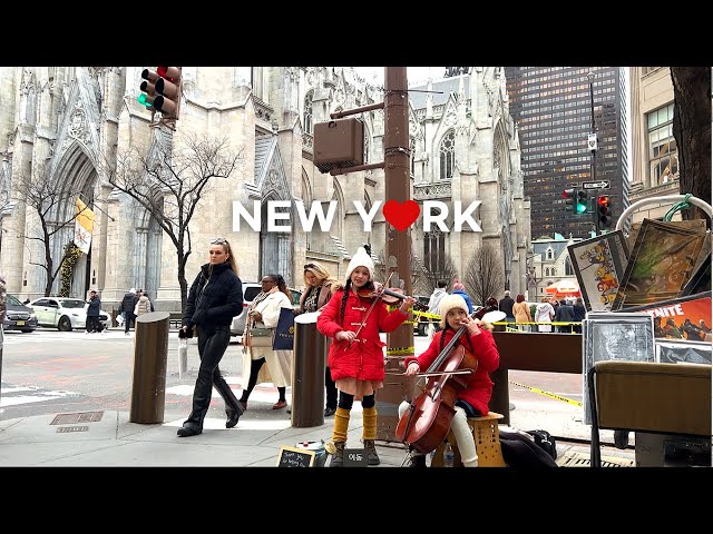 New York City🚕: Walking 5th Ave, Midtown Manhattan /Fogo de Chão Brazilian Steakhouse🍗🍖 Jan. 2023