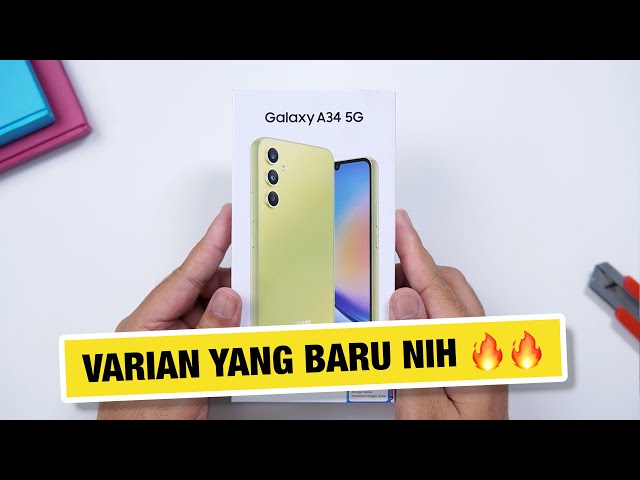 ⚡️ Muncul Varian Baru..!! Unboxing Samsung Galaxy A34 5G Awesome Lime