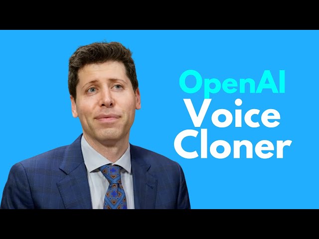 OpenAI's NEW Voice Engine (Voice Cloner) Shocks Everyone