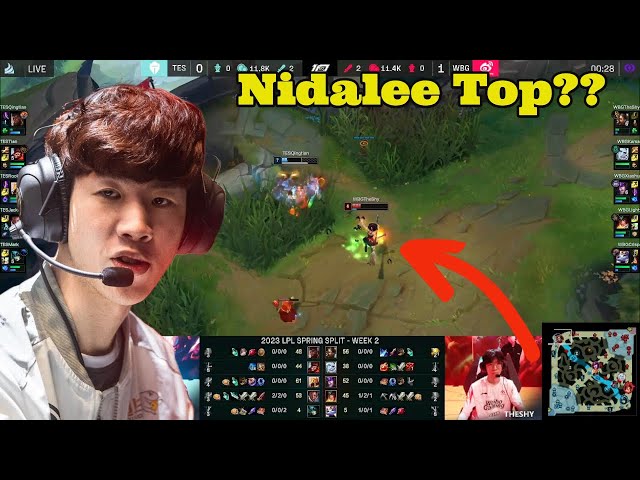TheShy Plays Nidalee Top In The LPL And This Happens...
