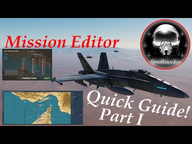 DCS World Mission Editor Quick Guide Part 1 | Placing Units | Trigger Zones | Radio Presets