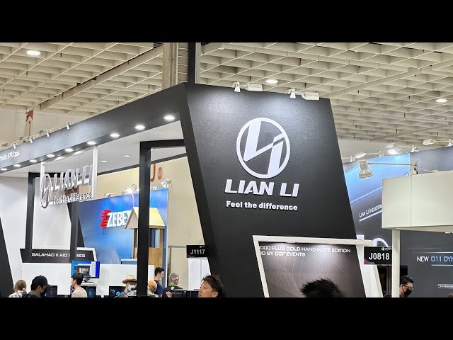 Lian Li Booth Tour (Sponsored by Asetek) @ Computex 2023