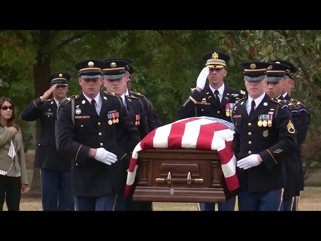 World War II veteran Major Donn C. Young buried at Arlington National Cemetery