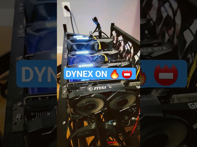 Dynex on Fire 🔥  #shorts #gpumining #cryptomining