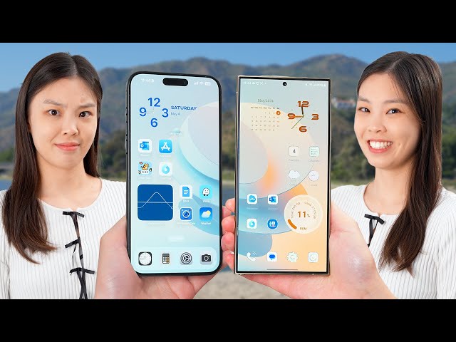 Samsung S24 Ultra vs iPhone 15 Pro Max CUSTOMIZATION | Surprisingly Similar? 🙃
