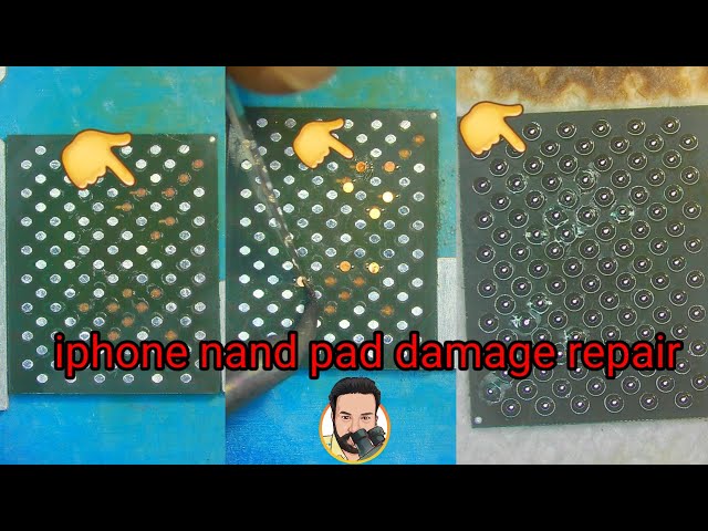 iphone nand pad damage repair ! iphone x pad damage repair