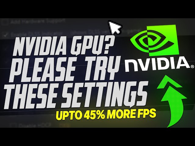 🔧 Have an NVIDIA GPU you NEED to be doing this *upto 45% MORE FPS* ✅