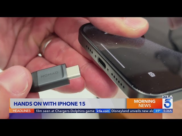 Hands on with iPhone 15 models and USB-C