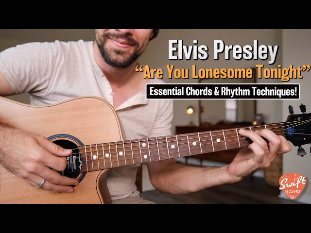 Elvis "Are You Lonesome Tonight" - Beginner Friendly Guitar Lesson