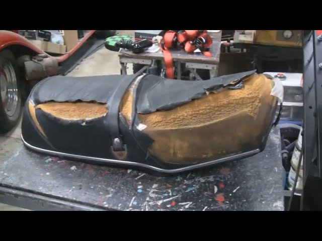 COMPLETE MOTORCYCLE SEAT RESTORATION (part 1)