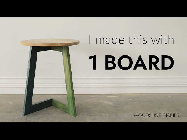 How to Build a Modern Side Table With 1 Board
