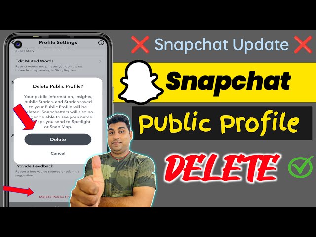 Delete public profile Snapchat | snapchat public profile delete kaise kare | New update (2024)