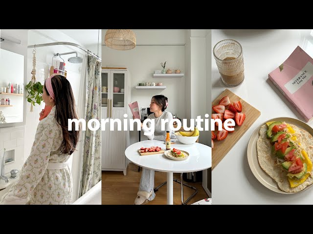 7am morning routine | productive and realistic habits, calm mornings, self care routine)