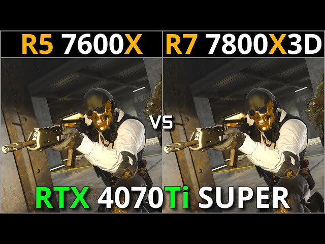 RYZEN 5 7600X vs RYZEN 7 7800X3D | Test in 15 Games | 1080p & 1440p | RTX 4070Ti SUPER