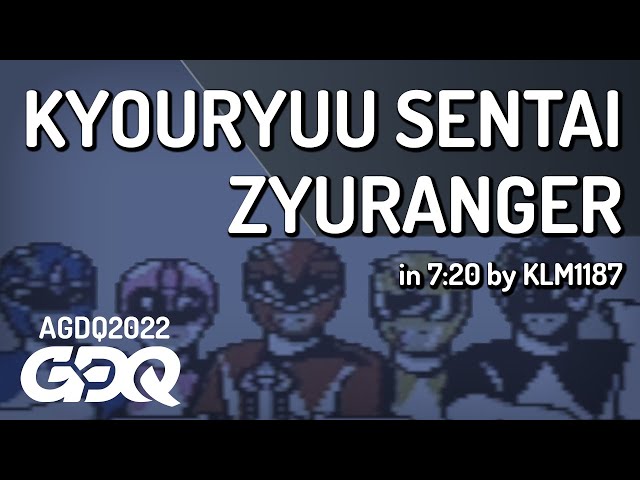 Kyouryuu Sentai Zyuranger by KLM1187 in 7:20- AGDQ 2022 Online