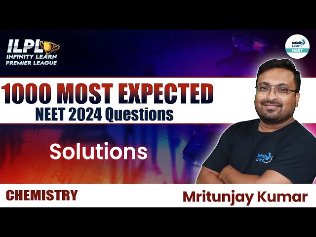 1000 Most Important NEET Chemistry Questions | Solutions | NEET 2024 | NEET Chemistry