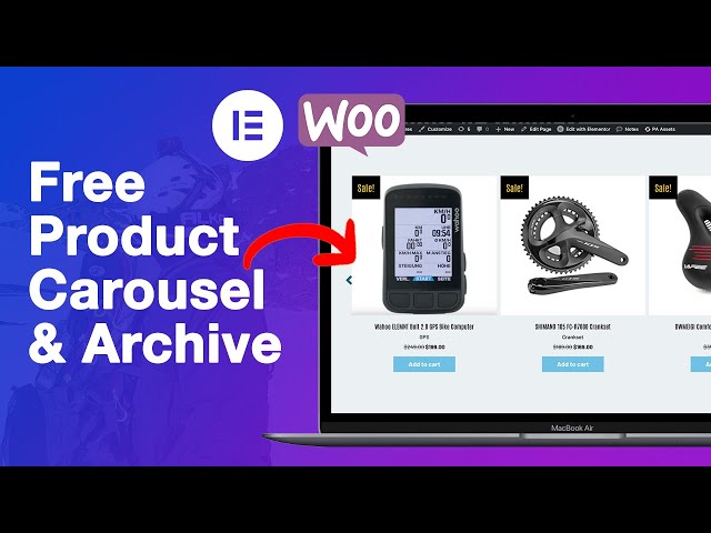 Create a Product Carousel or Product Archive (Grid) for Free using Elementor