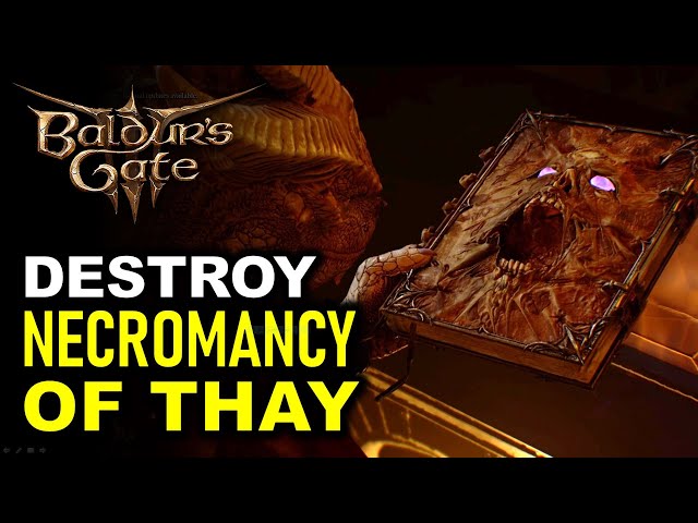 How to Destroy the Ancient Tome - Destroy 'Necromancy of Thay' Book | Baldur's Gate 3 (BG3)