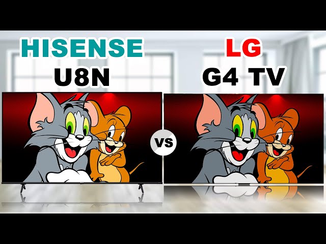 Hisense Class U8N ULED LCD TV vs LG G4 OLED Evo OLED TV | Smart TV