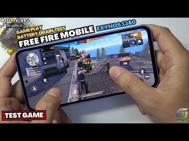 Samsung Galaxy A54 5G Test game Free Fire Mobile