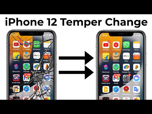 iPhone 12 Temper Glass Change | Flipkart Smart buy Temper Glass for iPhone 12 #shorts