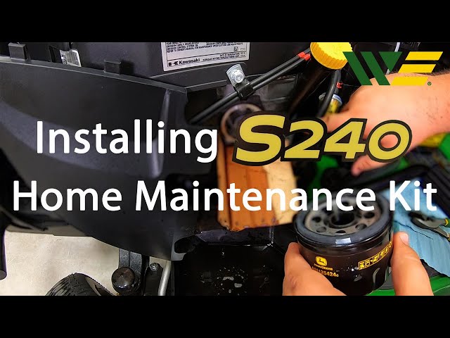 How to Install John Deere S240 Mower Home Maintenance Kit
