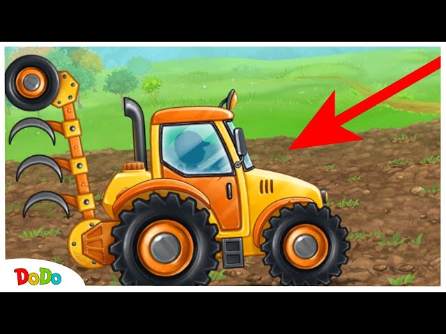 Video für Kindergarten Kinder mit Traktor im Einsatz | Dodo Kinder Video