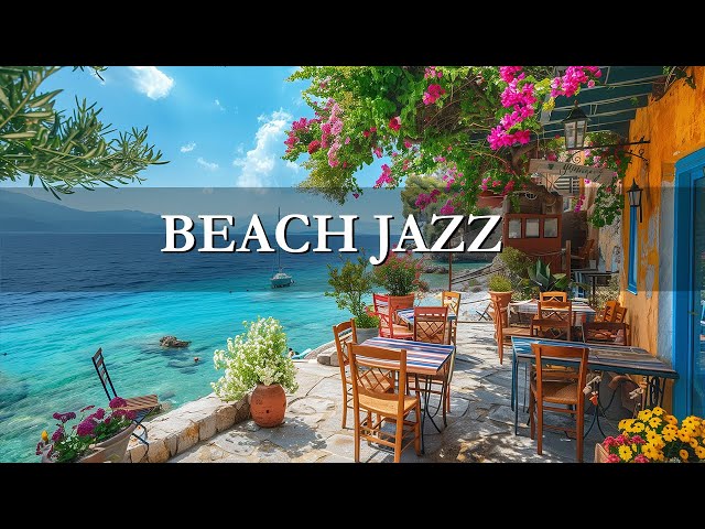Bossa Nova Jazz Music & Ocean Wave at Seaside Cafe Ambience for Relax, Stress Relief