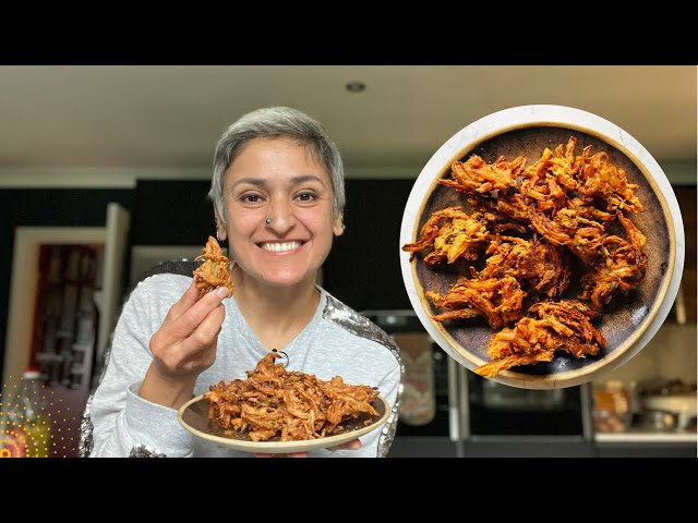 MASTERCLASS IN ONION PAKORA | How to make the crispiest best onion bhajis ever | Food with Chetna