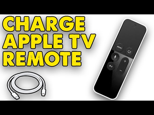 How to charge your Apple TV Remote