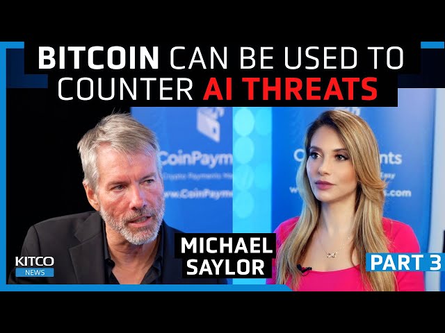 MicroStrategy is using Bitcoin cryptography to counter these AI threats - Michael Saylor (Pt. 3/3)