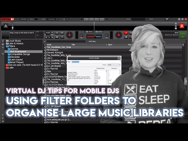 Using Filter Folders To Organise Large Music Libraries In Virtual DJ - Mobile DJ Tips