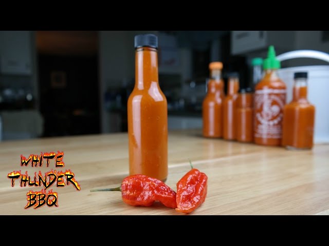 Homemade Ghost Pepper Hot Sauce Recipe | How to make Bhut Jolokia Sriracha | White Thunder BBQ