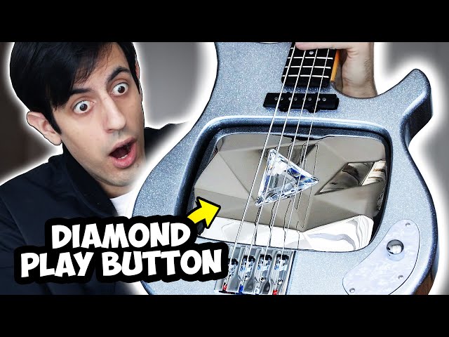 I Built a BASS Out of my YouTube Diamond Play Button