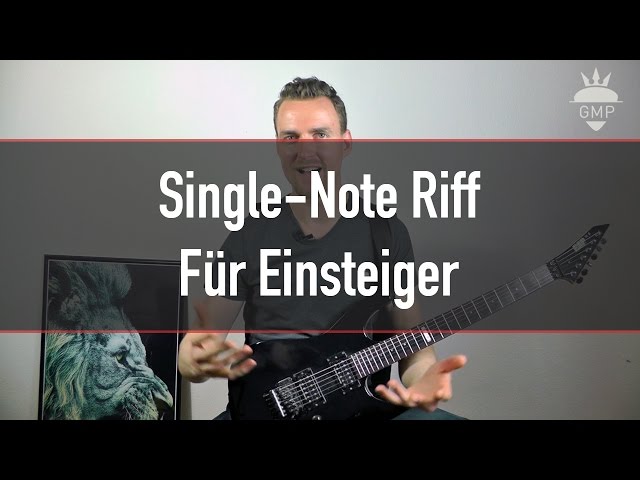 Einfache E-Gitarren-Riffs - Rock Riff mit Single-Notes 2 | Guitar Master Plan
