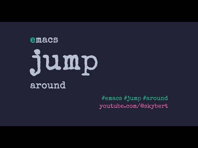 Jump around huge code bases in Emacs without LSP or TAGS