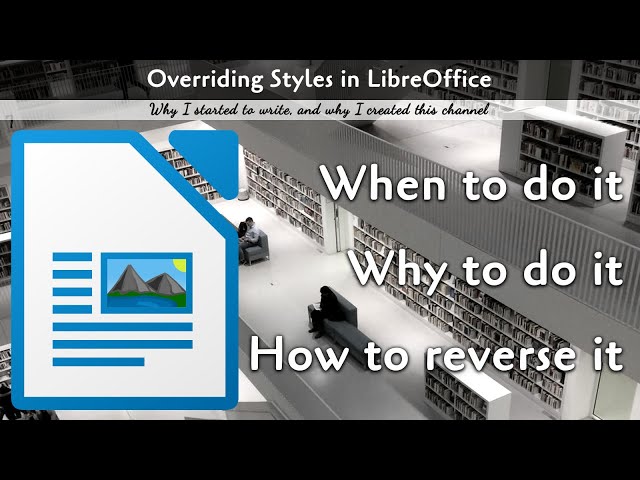 Overriding Styles in LibreWriter