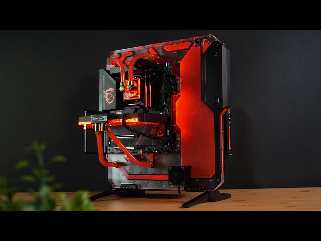 ALL RED WaterCooled RTX 4090 Gaming PC Build!