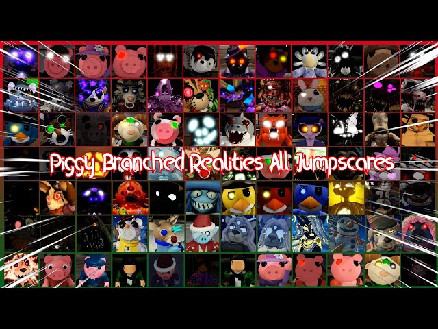 Piggy: Branched Realities ALL OF THE JUMPSCARES AND DEATHS (As of the Christmas 2023 update)