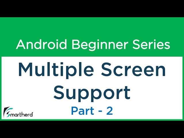#39 Android Tutorial: Multiple Screen Support - 2  Make Your Android App: Part - 6