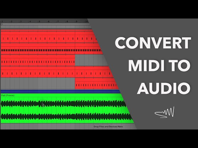 Convert MIDI to audio in Ableton Live - 2 ways