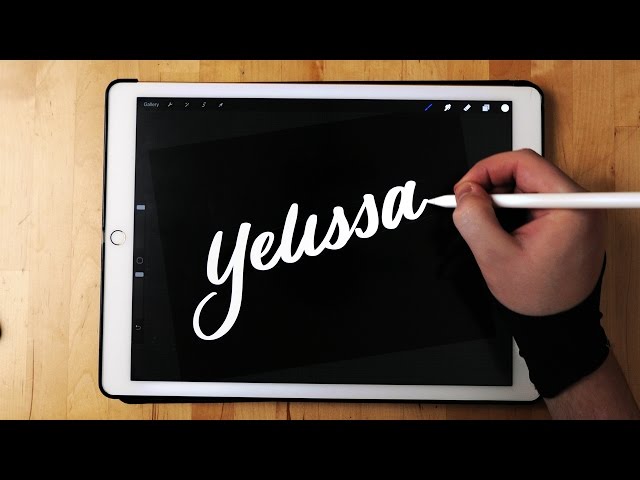 Brush Calligraphy on iPad Pro | Apple Pencil