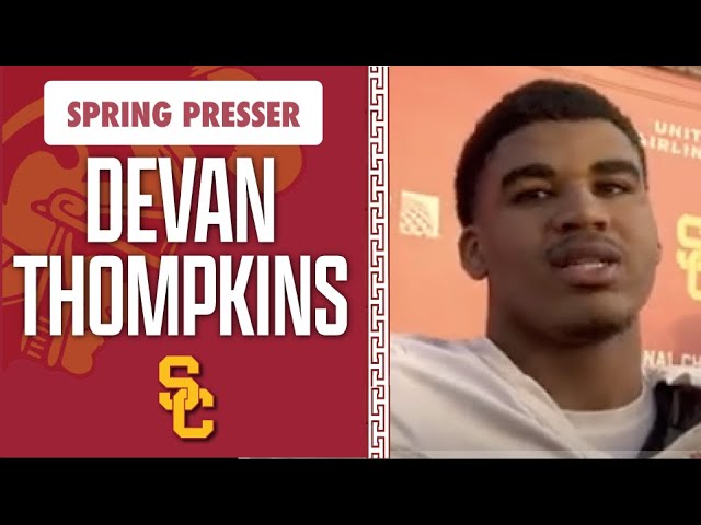 USC DL Devan Thompkins talks development early in his career with the Trojans