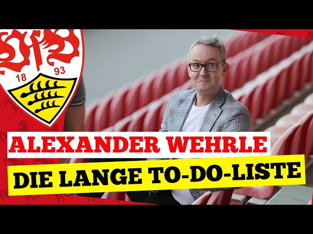 Alexander Wehrles lange To-do-Liste (Antritts-PK)