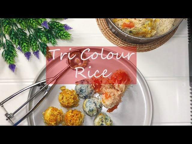 Three Colour Rice || All Natural Turmeric, Tomato, Blue Pea Flower Rice || Uncle Roger Rice Upgrade