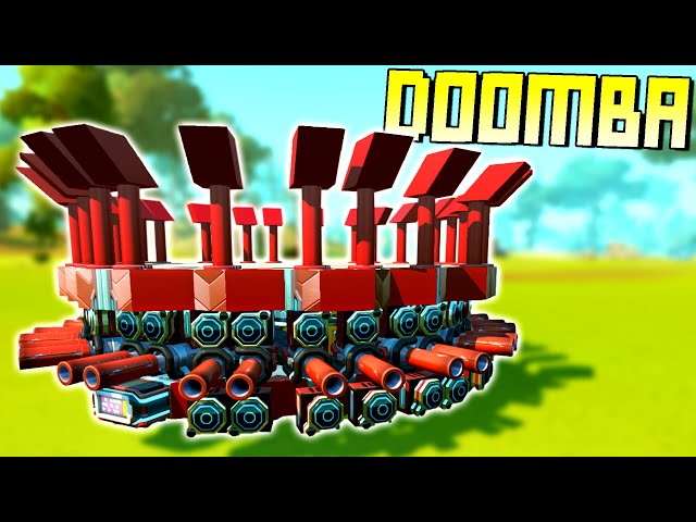 I Created an AI Roomba that Destroys Anyone in Its Path! I Call It DOOMBA! - Scrap Mechanic Gameplay