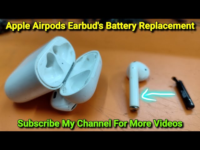 Apple Airpods 1st/2nd Gen Earbud's Battery Replacement | Dead | No Battery Backup Solution